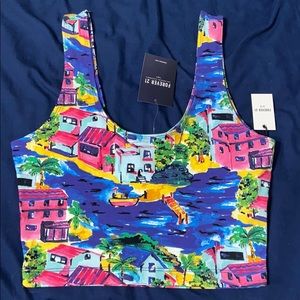 NWT printed tank top